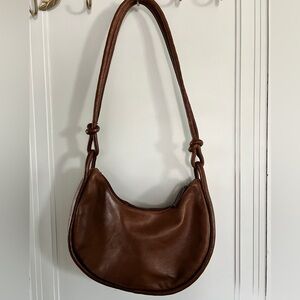 Brown Leather Shoulder Bag